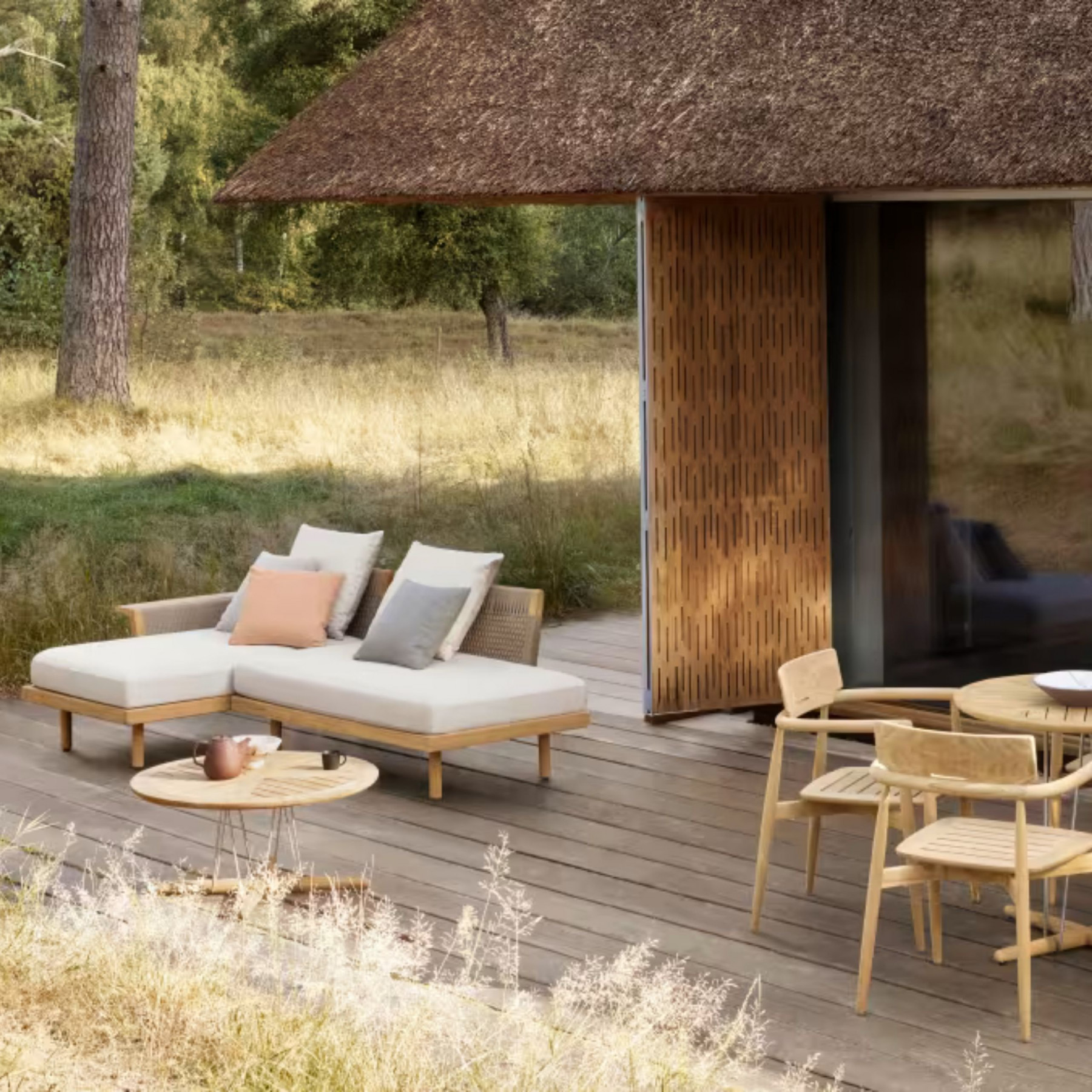 Carl Hansen EOOS Outdoor Lounge Sofa Teak Schweiz
