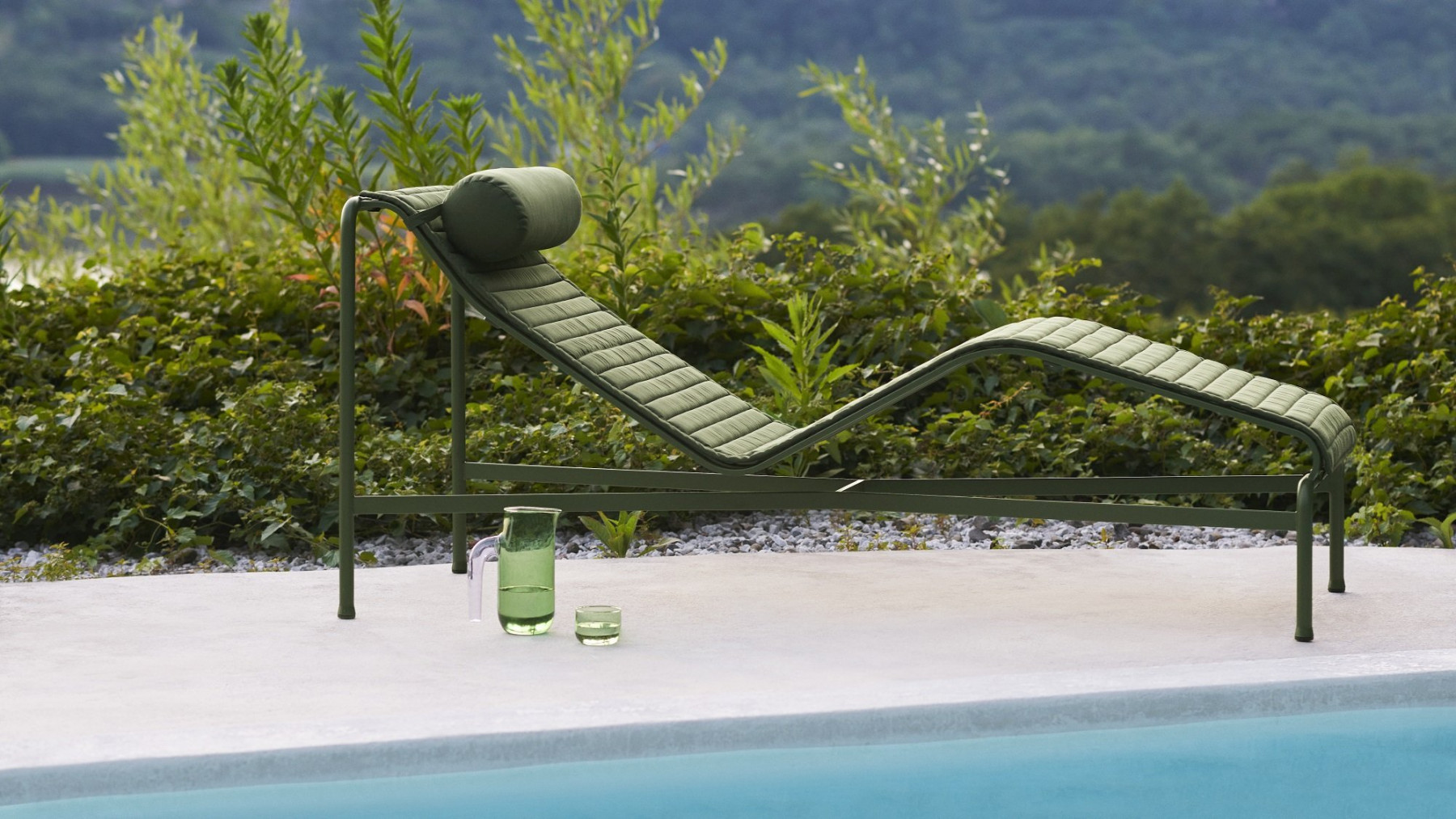 HAY Palissade Outdoor Lounge Chair Stahl pulverbeschichtet Terrasse
