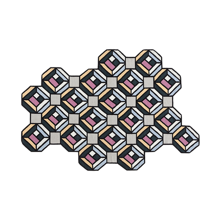 Teppich Parquet Tetragon Gan Rugs