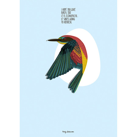 Vogel-Plakat Emily Dickinson 3