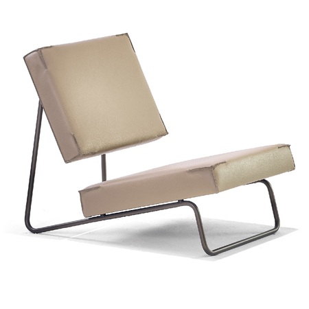 Lounge Chair Hirche in Fell und Leder