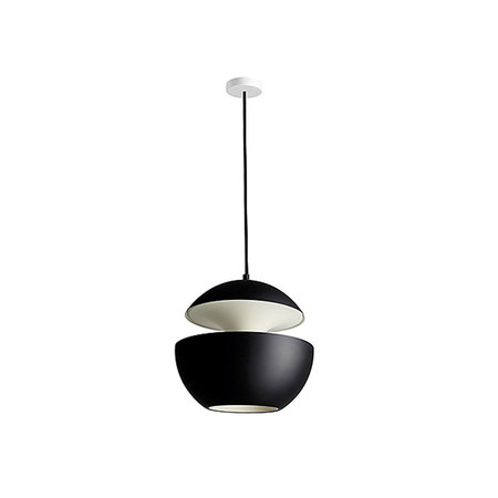 DCW Éditions Schwarze Lampe 'Here comes the sun'  Aussen: schwarz / Innen: kupfer,  ø 35 cm