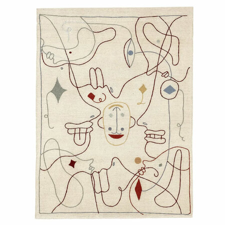 Handbestickter Kelim 'Silhouette'