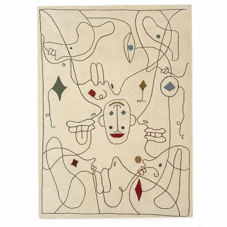 Handbestickter Kelim 'Silhouette Outdoor'