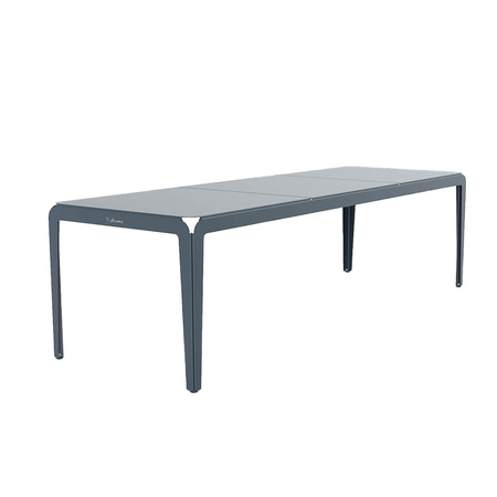 Bended-Set-Table-270cm-und-bunch-Grey-und-stool-grey-Blue