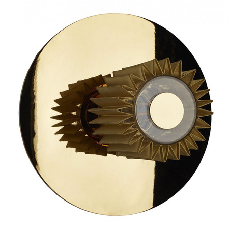 DCW Éditions Wandleuchte 'In The Sun'  Mittel / ø 27 cm,  Gold / Gewebe gold
