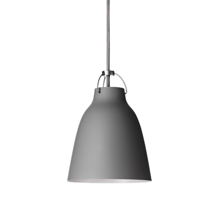 Lightyears Hängeleuchte 'Caravaggio' matt  P3 - ø 40, H: 52 cm,  matt Dunkelgrau mit grauem Kabel