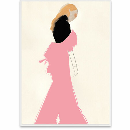 Gemälde Pink Dress von  Paper Collective
