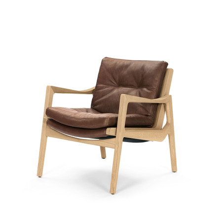 Classicon Sessel 'Euvira' mit Polsterung  Eiche natur,  Coconut - Premium