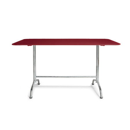 Embru 'Haefeli' Gartentisch   Rechteckig: 120 x 65 cm,  Weinrot