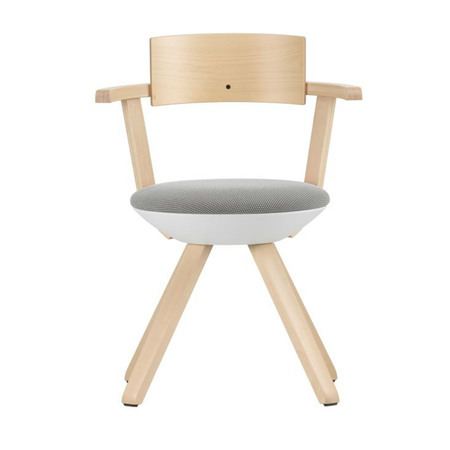 Artek Stuhl 'Rival Chair'  Asphalt,  3D-Strick - Schwarz/Weiss