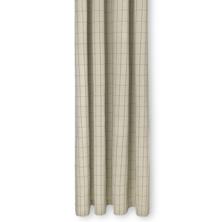 Ferm Living Duschvorhang 'Chambray'  Sand kariert