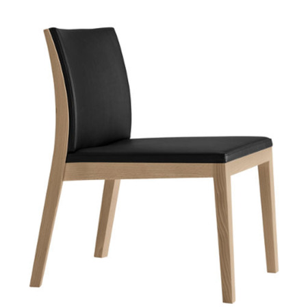 Horgenglarus Loungesessel 'Epos'  Kunststoffgleiter,  Buche Natur - HG 520,  Ohne Armlehne