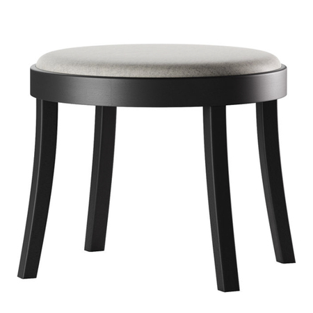 Horgenglarus Hocker 'Seley'  Kunststoffgleiter,  Buche Schwarz - HG 203,  0114 - Canvas 2