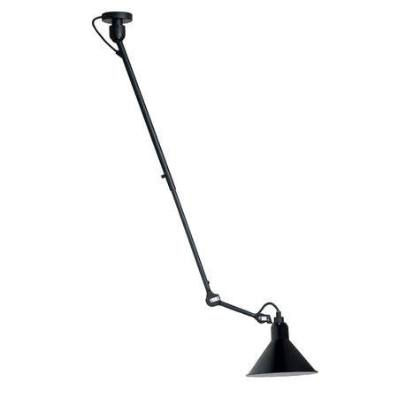DCW Éditions Kegelförmige 'Lampe Gras N°302'   Schwarz-Messing,  Kegelförmig