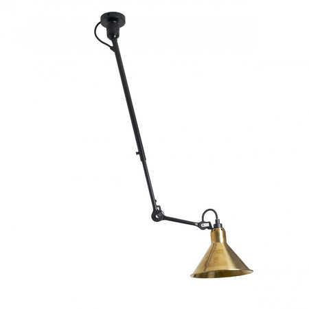 DCW Éditions Kegelförmige 'Lampe Gras N°302'   Schwarz-Messing,  Kegelförmig