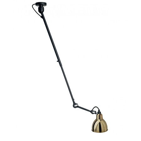 DCW Éditions Runde 'Lampe Gras N°302'  Schwarz-Gold,  Rund