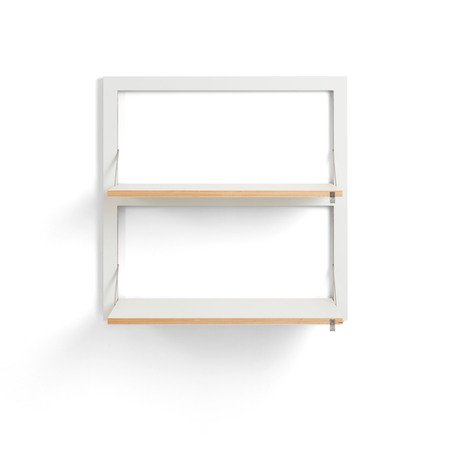Ambivalenz 'Fläpps' 2-er Regal 80 x 80 cm Weiss