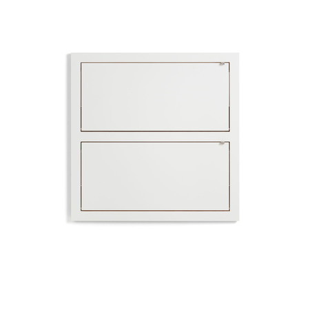 Ambivalenz 'Fläpps' 2-er Regal 80 x 80 cm Weiss