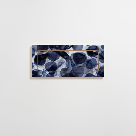 Ambivalenz 'Fläpps' Regal 80 x 27 cm - Bubbles Indigo 1er Regal – 80 cm x 27 cm