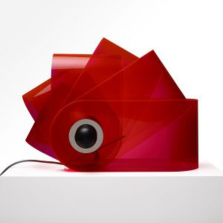 Poltronova Gherpe  fluoreszierendes Rot