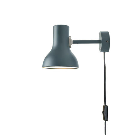 Anglepoise Mini Wandleuchte 'Type 75' mit Kabel Schiefergrau
