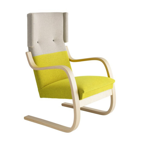 Artek Sessel '401' Grau und Gelb