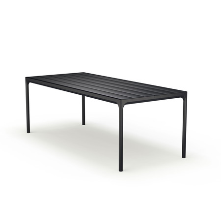 Houe FOUR Table black aluminum 210 x 90 cm