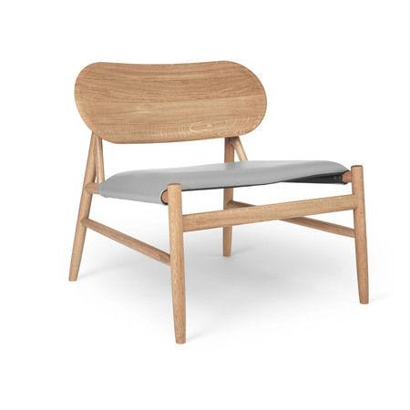 Brdr Kruger Ferdinand lounge chair Eiche, Wachs-Öl, Grau 20294 / Shade