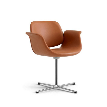 Erik Jørgensen Flamingo Chair Fest, Cognac 75 - Primo, Schwarz lackiert