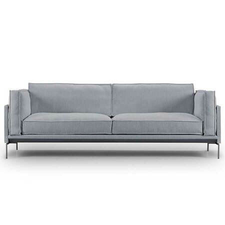 Eilersen Neu: Sofa 'Slimline' Hellgrau - Gravel 26, L: 180 cm