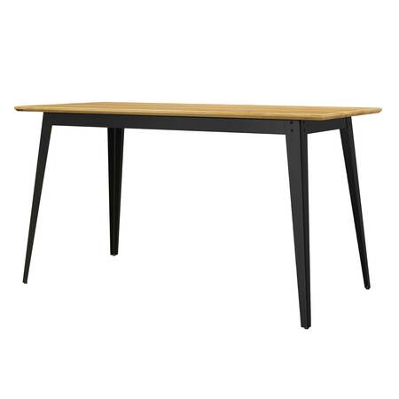 Jan Cray Hochtisch '6Grad' in Holz Schwarz, Eichenholz, B: 70 cm / L: 70 cm