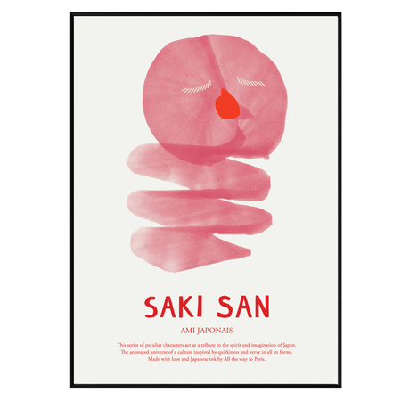Fröhliche Illustration 'Saki San'