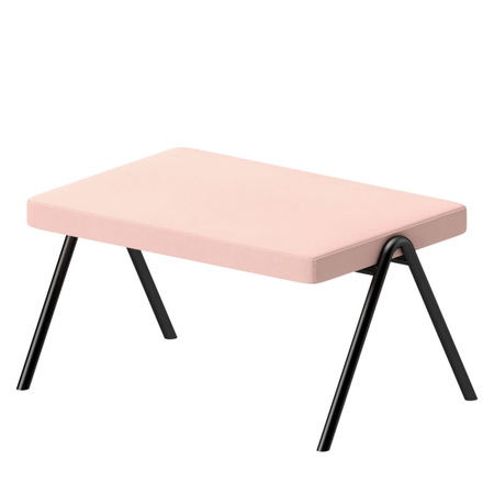 Studio Loehr Ottoman 'Plato' Sakura, Tiefschwarz