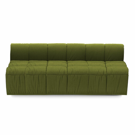 Arflex Element ohne Armlehne zu Sofa 'Strips'  Pistazie 09 - Mistral, L: 185 cm / T: 125 cm