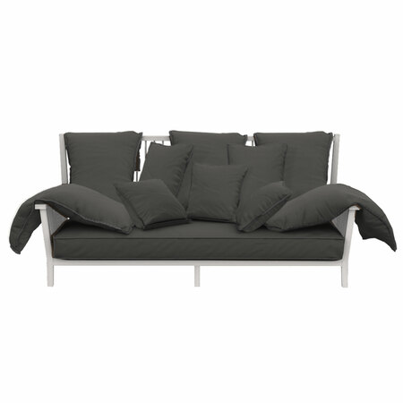 Gervasoni Sofa GRAY 03 Eiche Weiss lackiert, Inchiostro - Furby