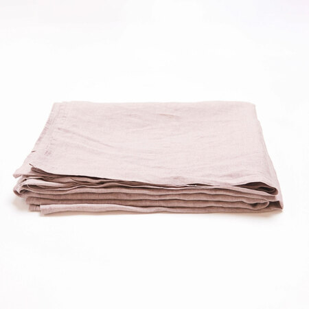 Lavie-Home Oberleintuch 'Linus Natural' Mauve, 170 x 270 cm