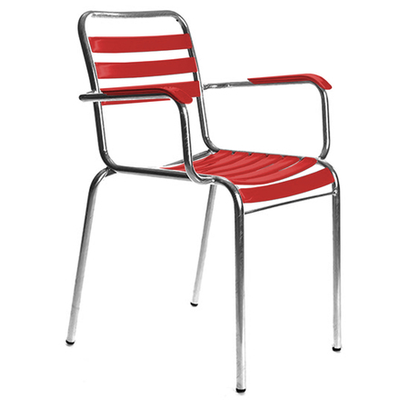 Manufakt Armlehnstuhl 'Bättig 10a' Rot - RAL 3000