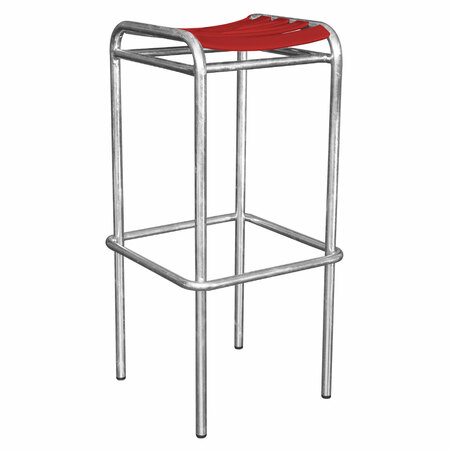 Manufakt Barhocker 'Bättig 25' Rot - RAL 3000