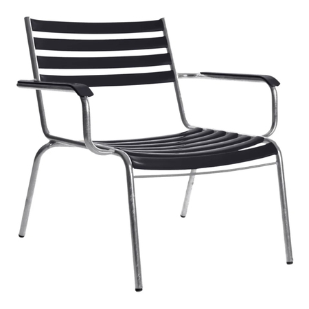 Manufakt Lounger 'Bättig 21a' mit Armlehnen Anthrazitgrau - RAL 7016