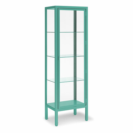 Müller Möbelfabrikation Glasvitrine Pastelltürkis - RAL 6034