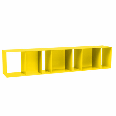 Müller Möbelfabrikation Unit 1-2 Wandregal Verkehrsgelb - RAL 1023
