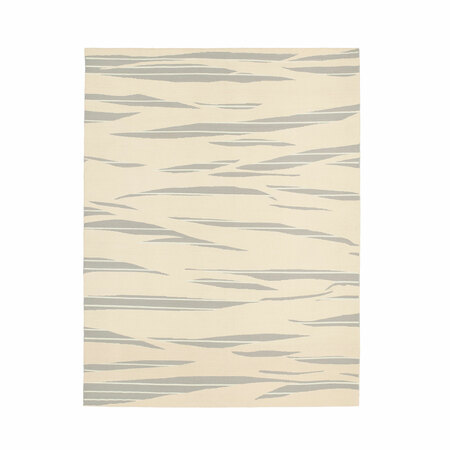 Kvadrat Rugs Teppich 'Kelim Pattern Shimi' 250 x 350 cm , Grün - Grau 0053