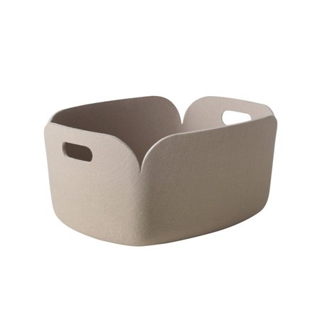 Muuto Aufbewahrungskorb 'Restore' hoch Beige-Grün