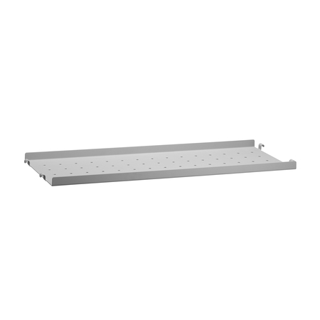 String Furniture Metal Shelf with Low Edge Grau, B: 58 cm, T: 20 cm