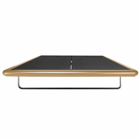 Thut  Bett '908' Kufen Aluminium eloxiert, B: 90 cm / T: 200 cm, Esche schwarz lackiert