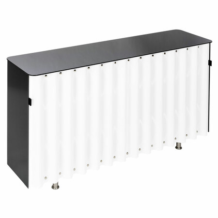 Thut  Mono-Sideboard '640' Weiss - Polyester, Schwarz