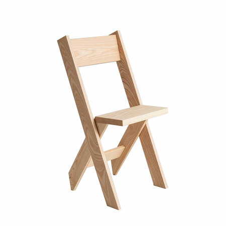DADADUM Klappstuhl 'Basic Chair' Esche natur lackiert