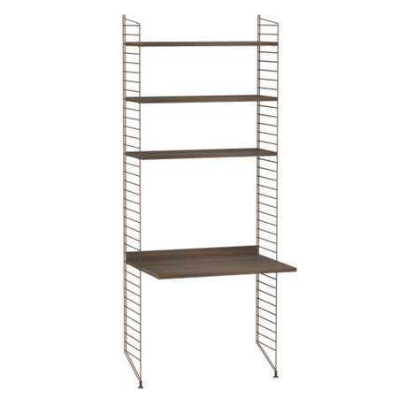 2.00 m hohes Regal 'String' mit Arbeitstisch String Furniture