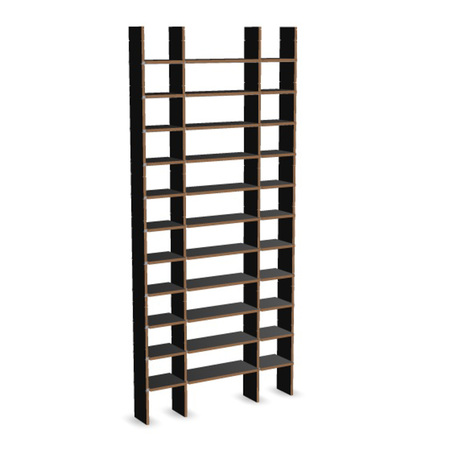 Nils Holger Moormann Regal 'FNP X' Schwarz, MDF, B: 100.8 cm